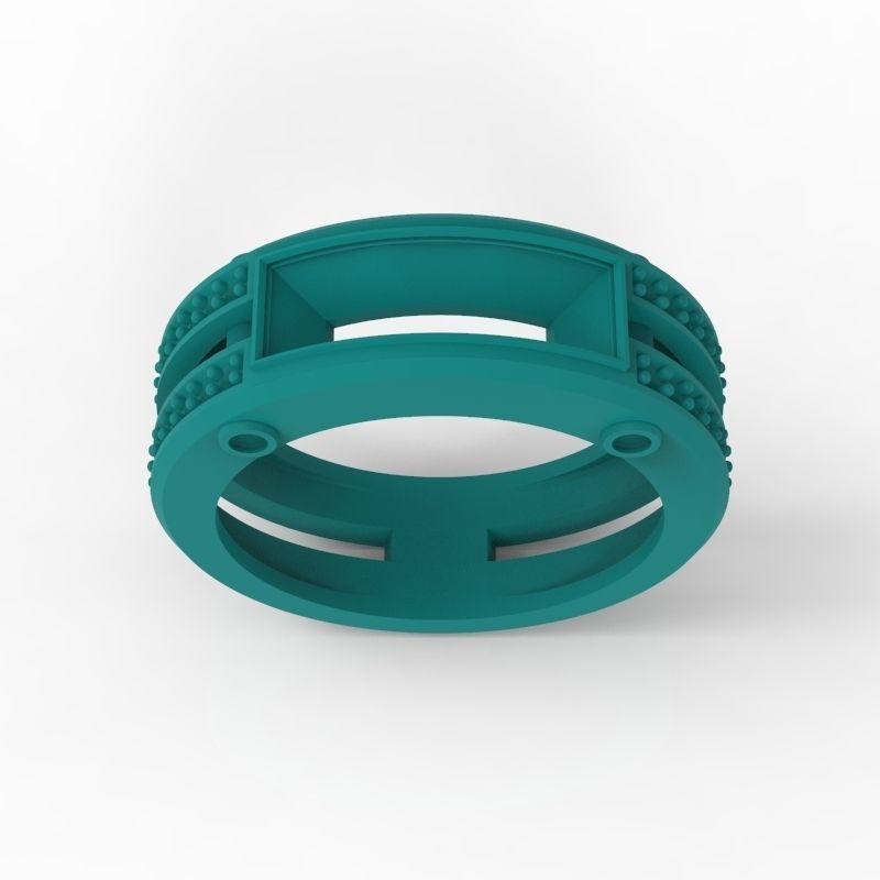 wedding engagement women  ring with gems and diamonds 3dm stl  3D print model_10