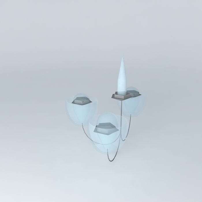 Lamp gray Free 3D model_1