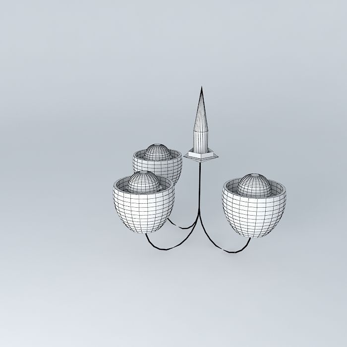 Lamp gray Free 3D model_4