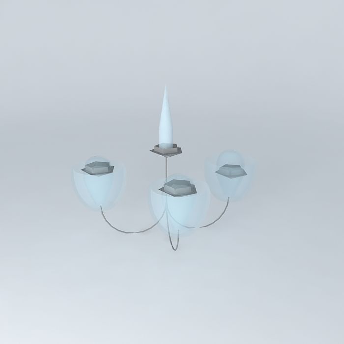 Lamp gray Free 3D model_2