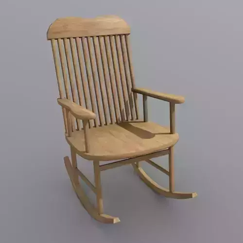 Rocking Chair Low-poly 3D model