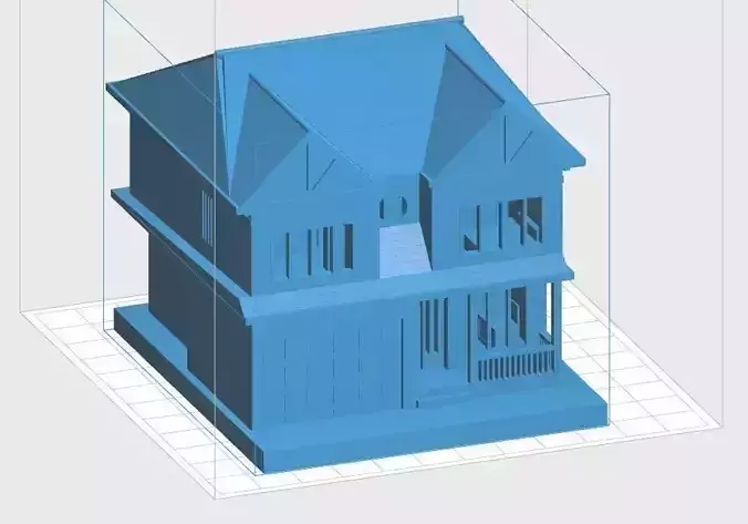 Two Level House 3D print model
