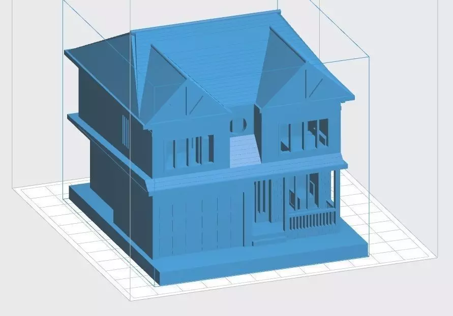 Two Level House 3D print model