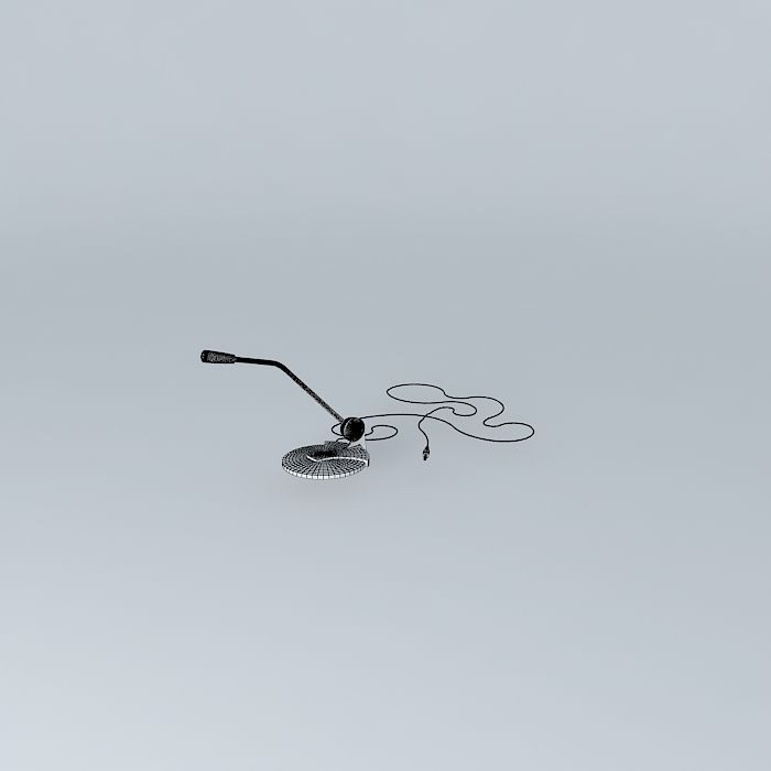 Microphone Free 3D model_4