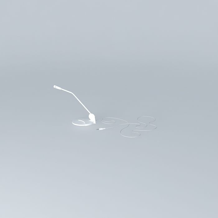 Microphone Free 3D model_1