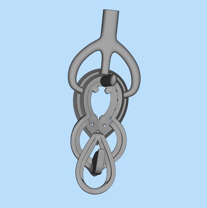 Women earrings with gems and diamonds 3dm stl vintage 3D print model_22