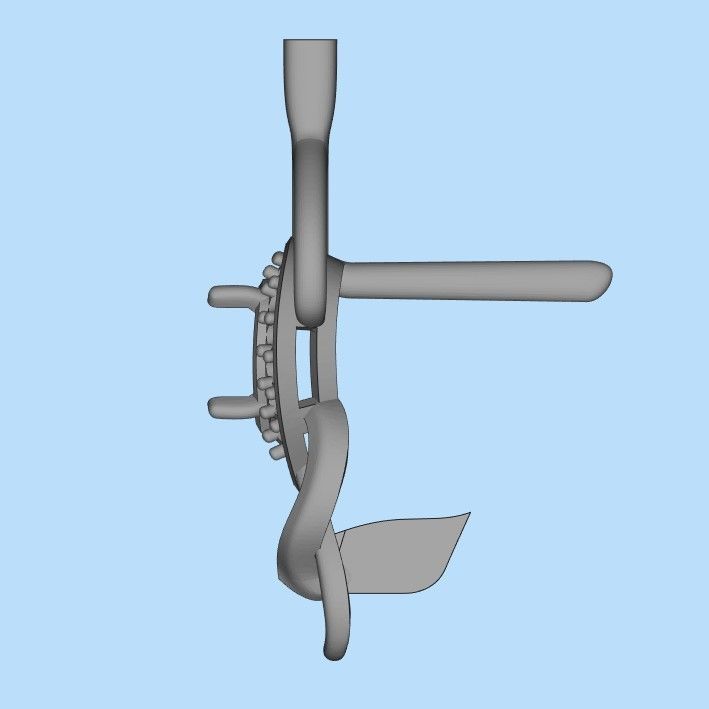 Women earrings with gems and diamonds 3dm stl vintage 3D print model_23