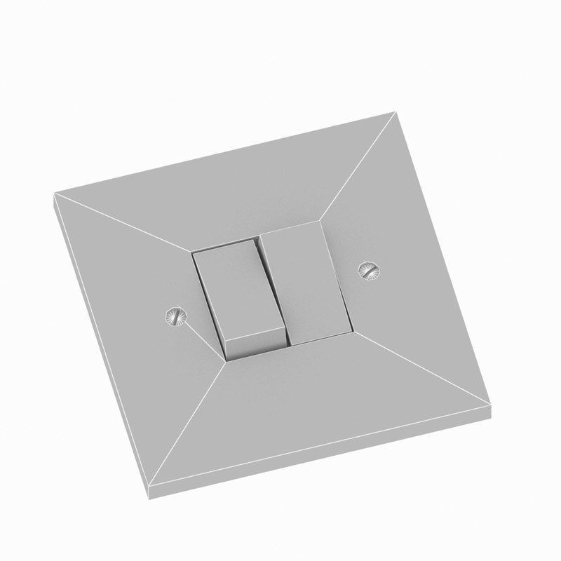 Light switch low-poly Free low-poly 3D model_4