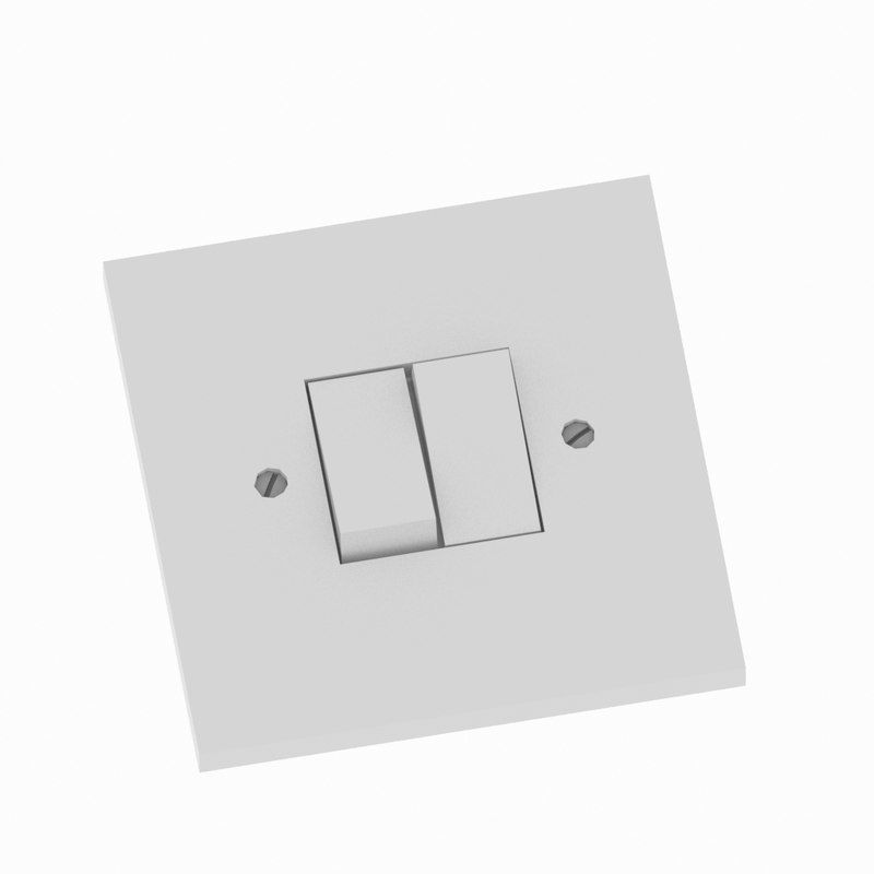 Light switch low-poly Free low-poly 3D model_1