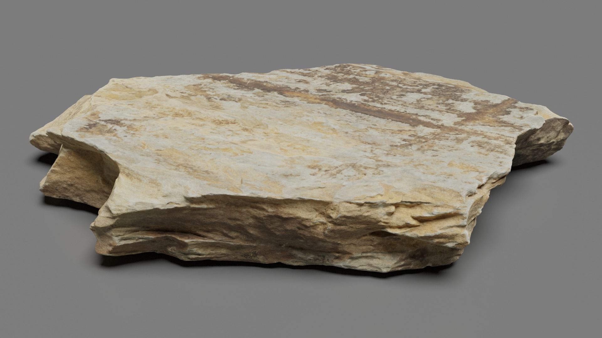 Slate Rock 3D model_7