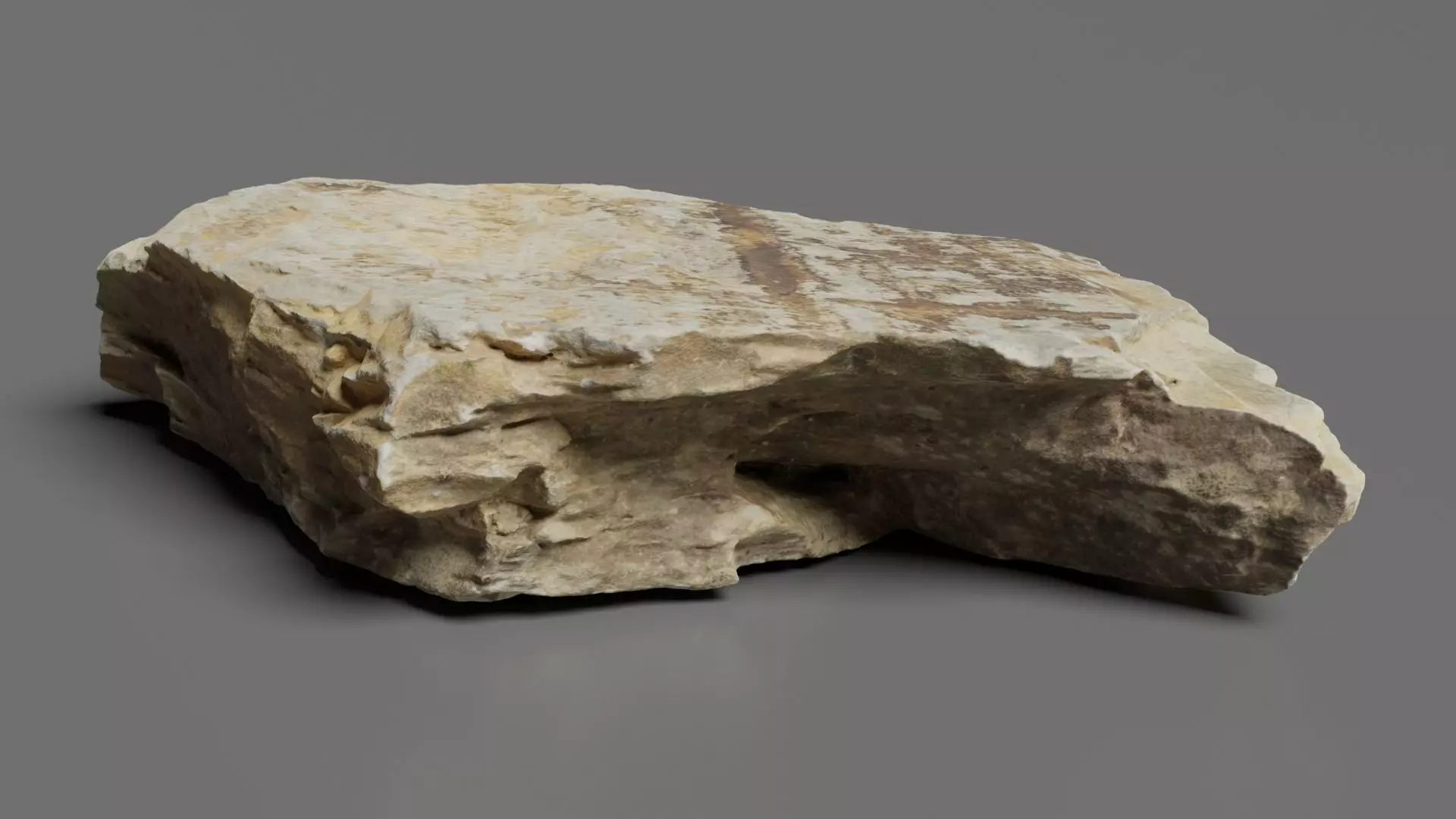 Slate Rock 3D model_0