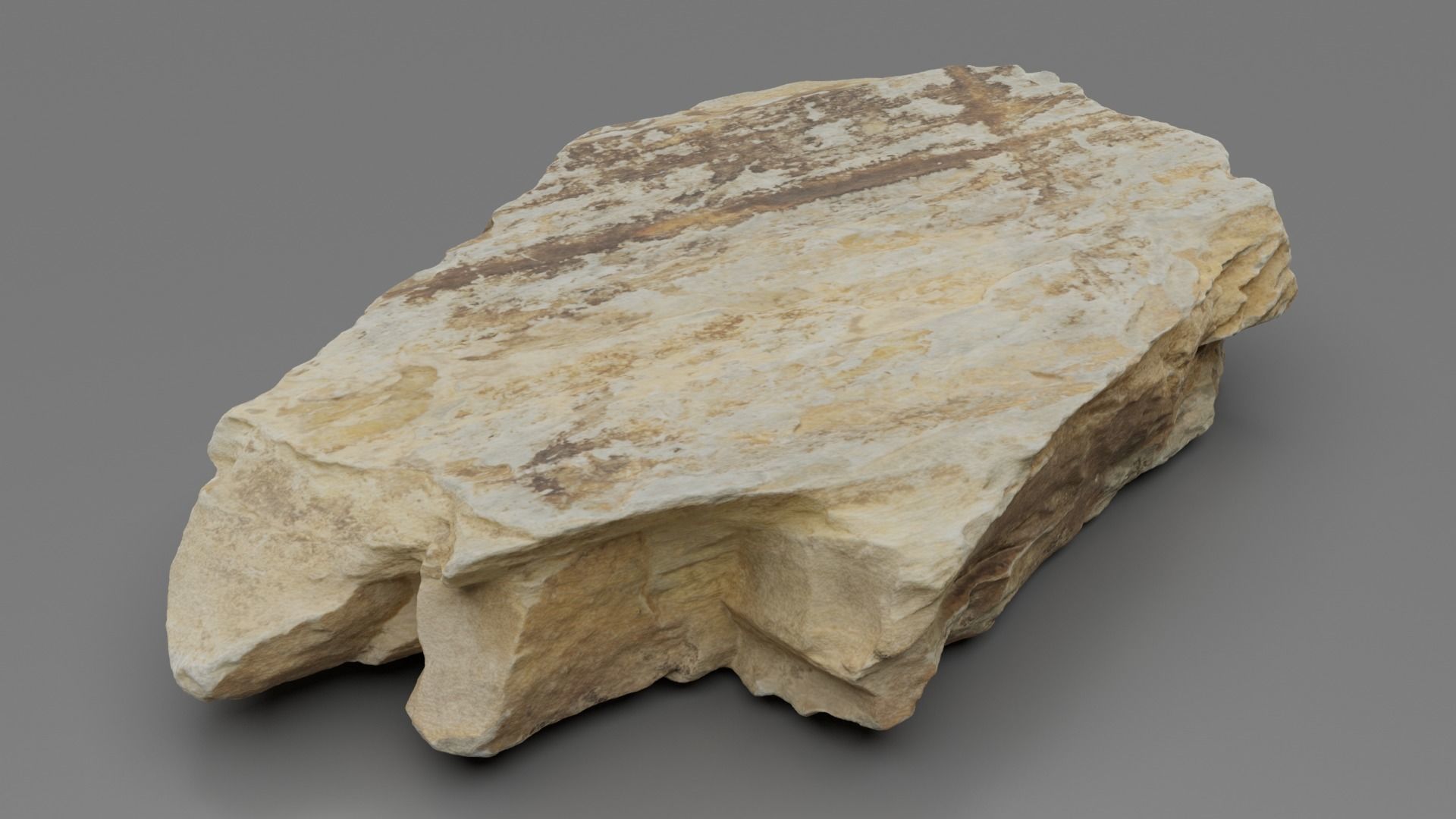 Slate Rock 3D model_5