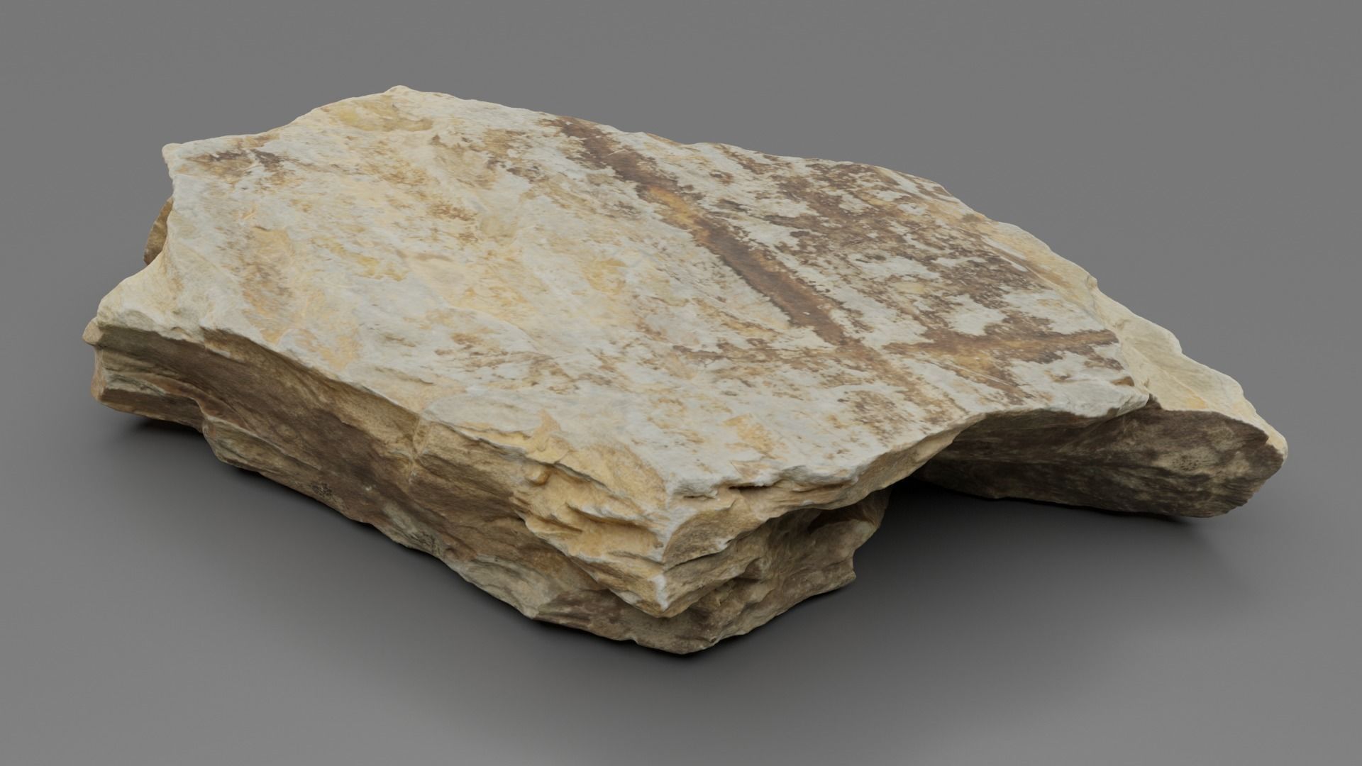 Slate Rock 3D model_6