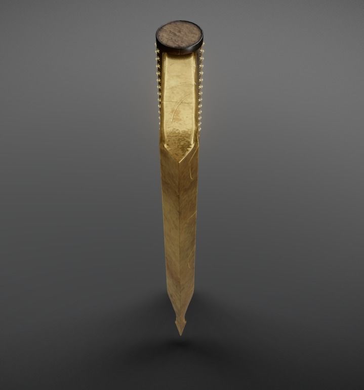 Viking Axe Low-poly 3D model_3