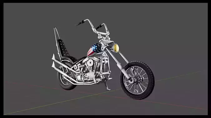 American Chopper Harley  Model Printable 3D