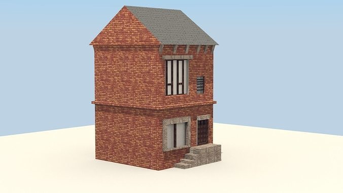 BAROQUE WORKER HOME  Low-poly 3D model