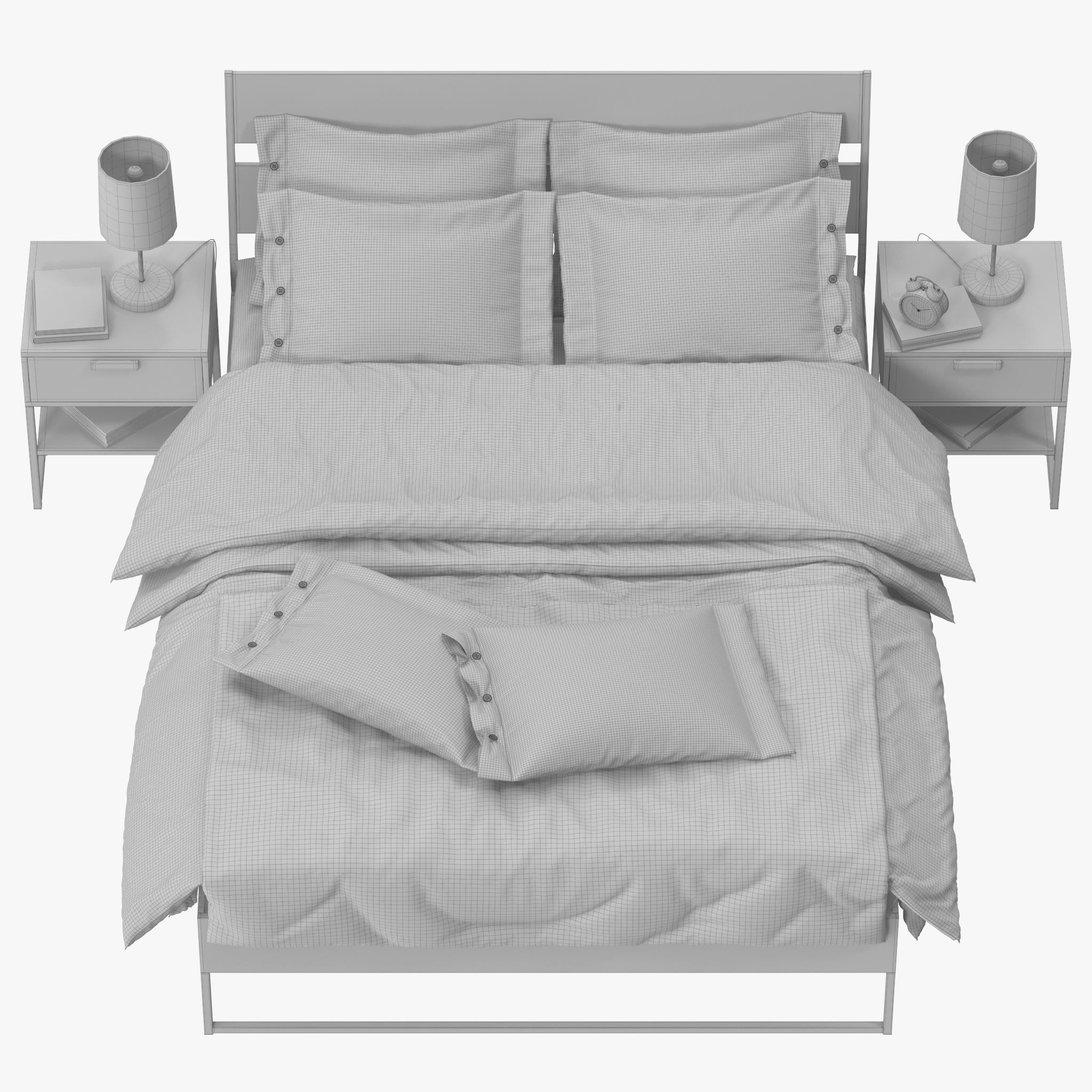 Trysil Bed 3D model_12