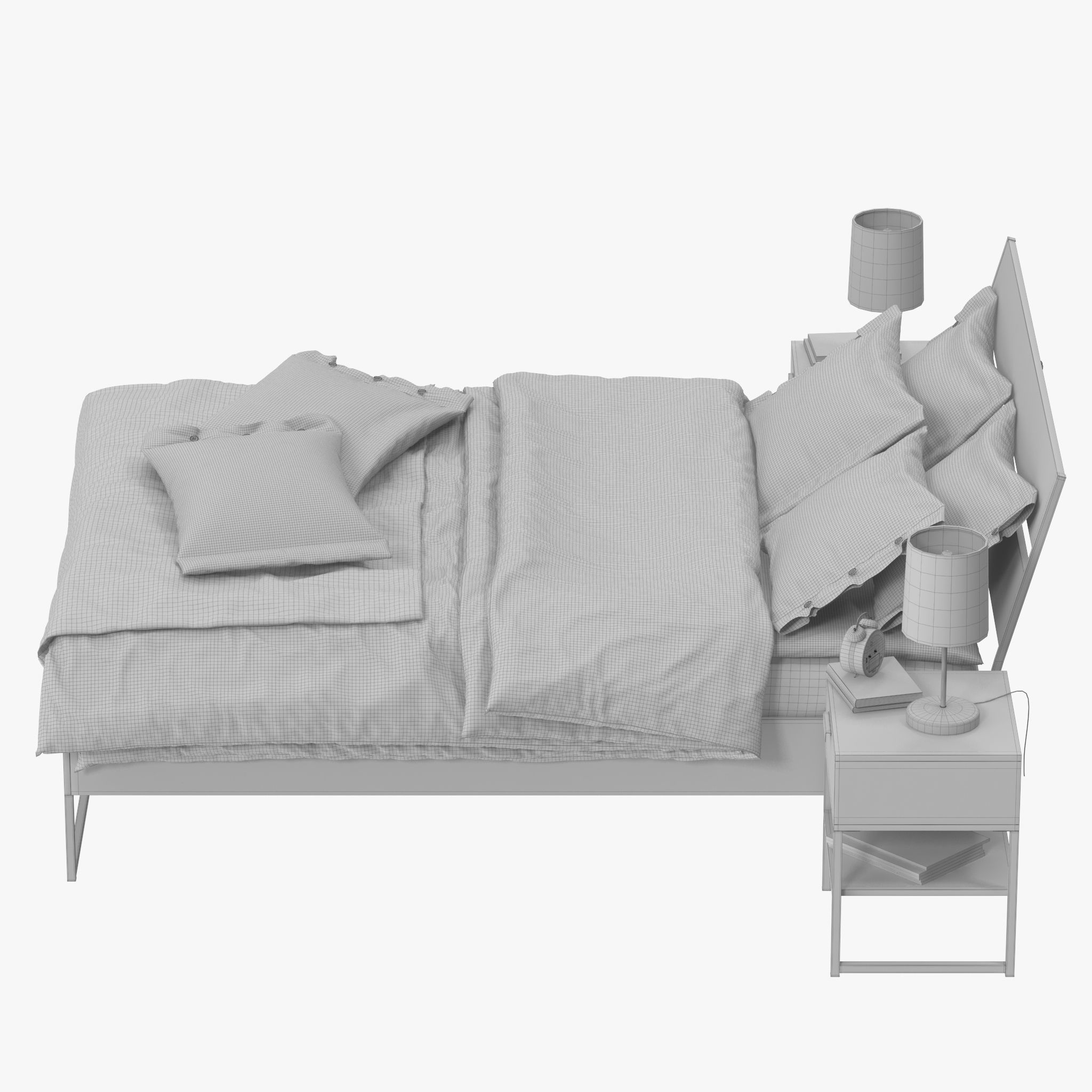 Trysil Bed 3D model_13