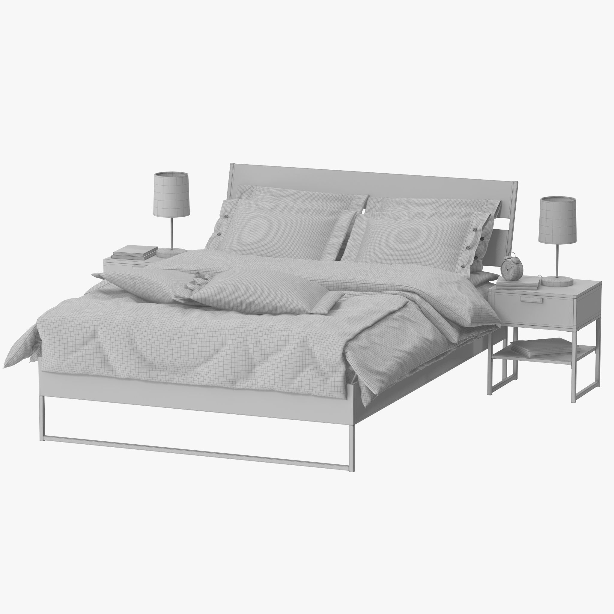 Trysil Bed 3D model_14