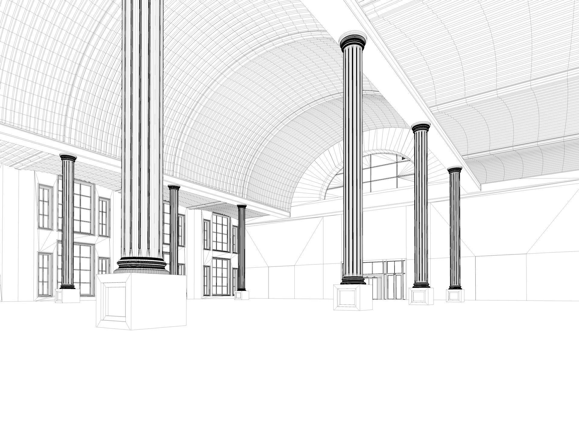 Warehouse Hall 3D model | CGTrader
