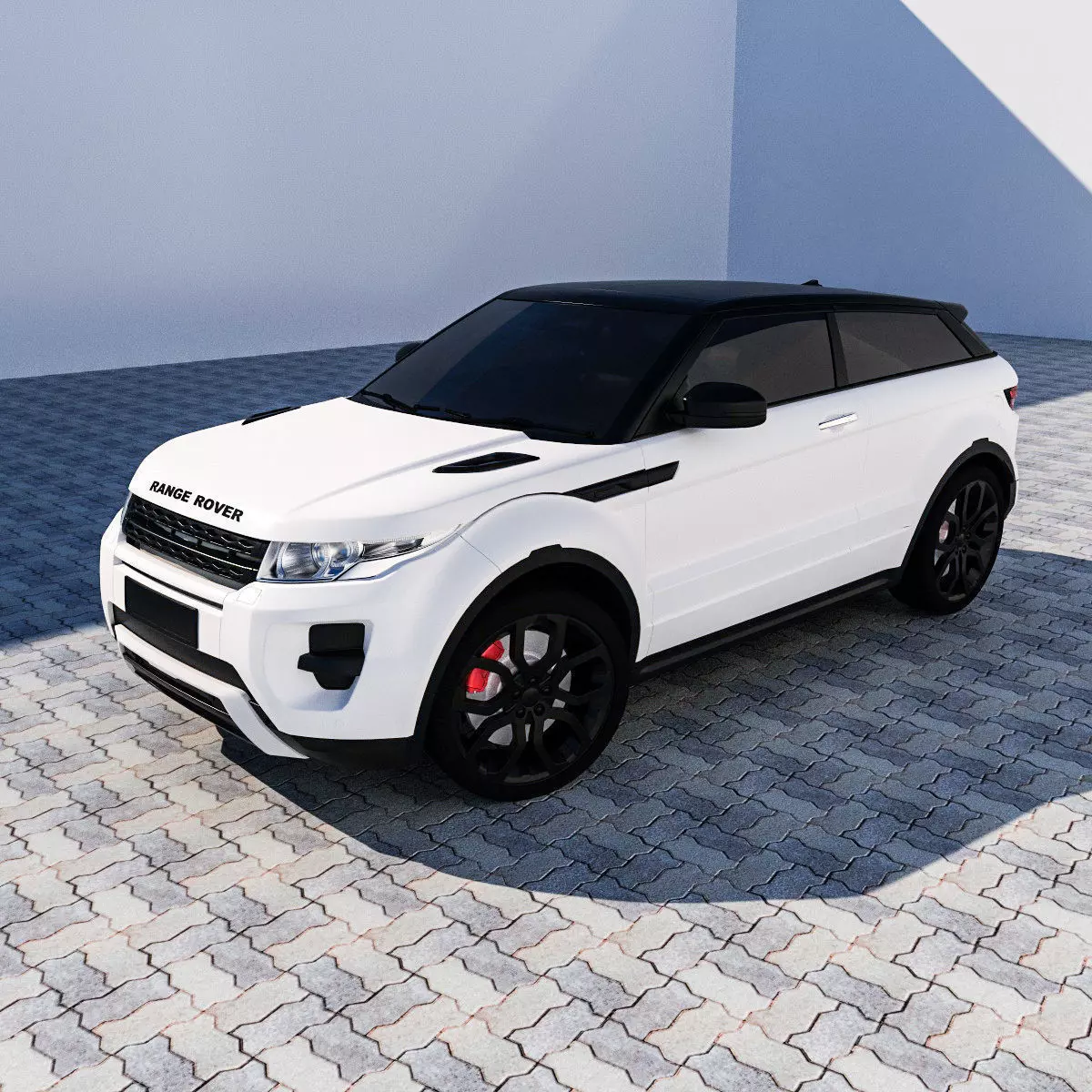 RANGE ROVER EVOQUE Low-poly 3D model