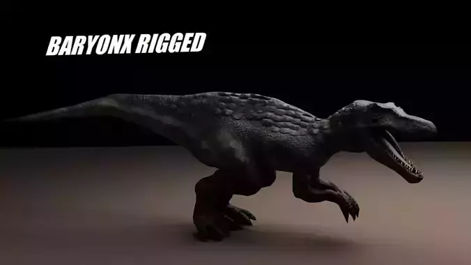 Baryonx Rigged 3D model