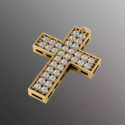 Pendant od 20 cross 3D print model
