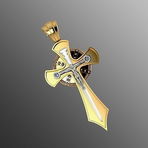Pendant lk 2 cross 3D print model