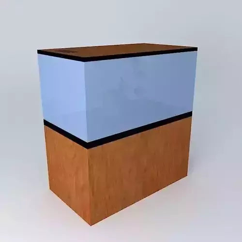 Angel fish tank Free 3D model