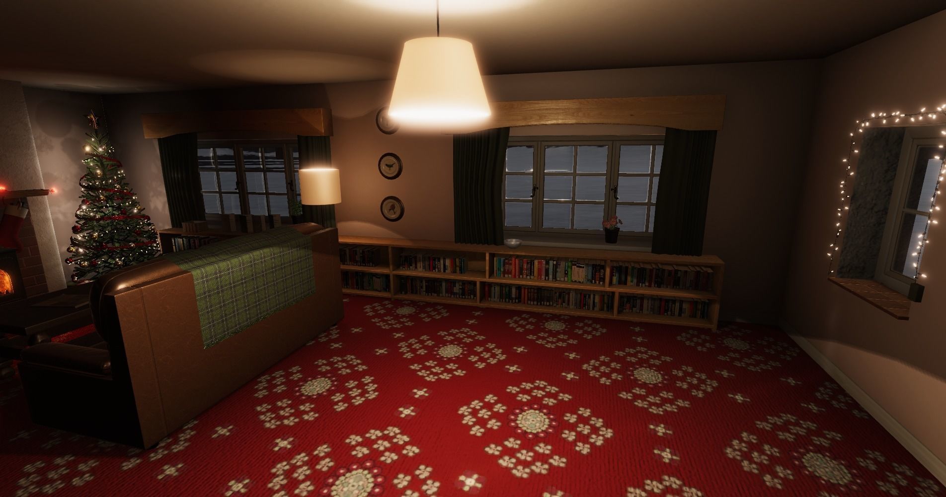 Cosy Christmas Scene for Unity Low-poly 3D model_5