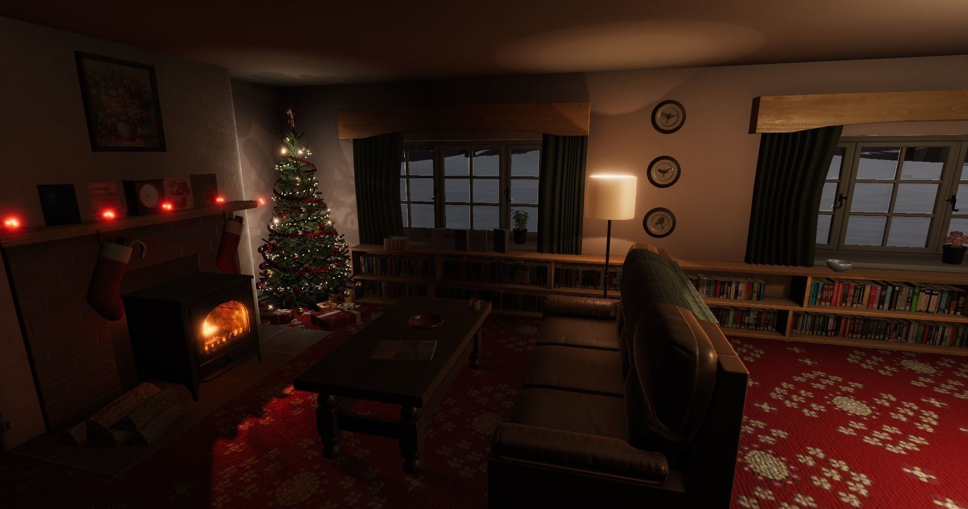 Cosy Christmas Scene for Unity Low-poly 3D model_2