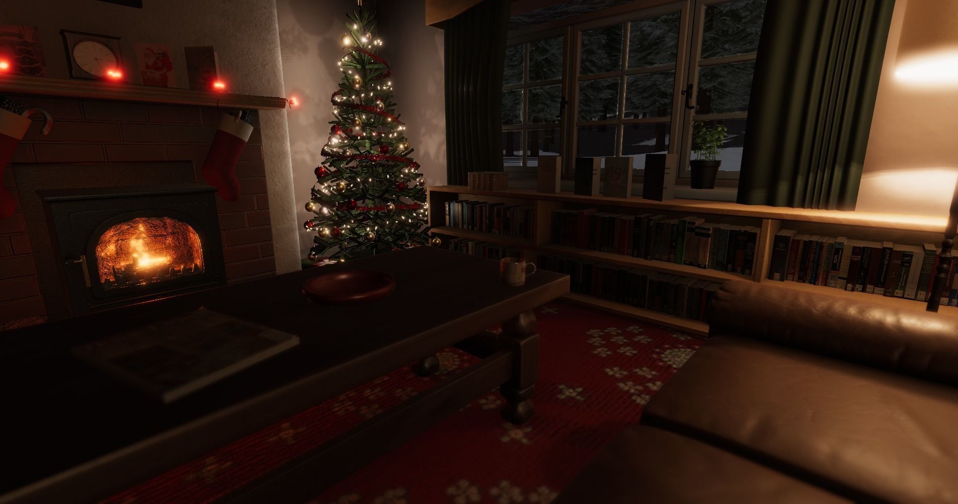 Cosy Christmas Scene for Unity Low-poly 3D model_9