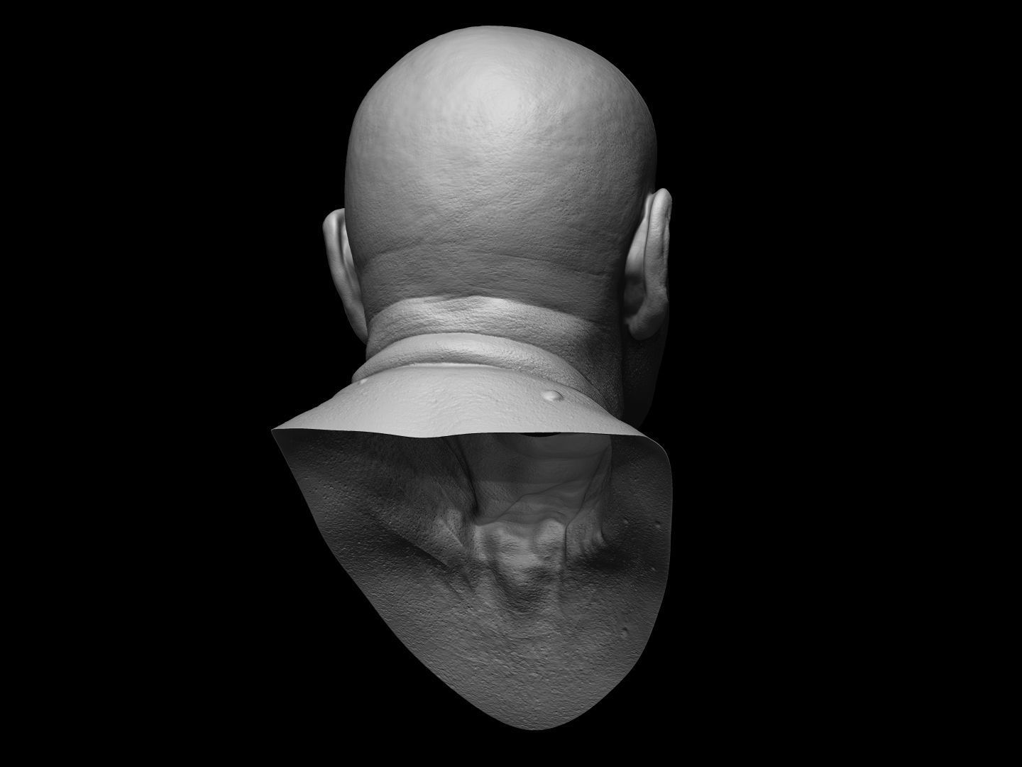 3D Ultra realistic old man HEAD 3D model_9