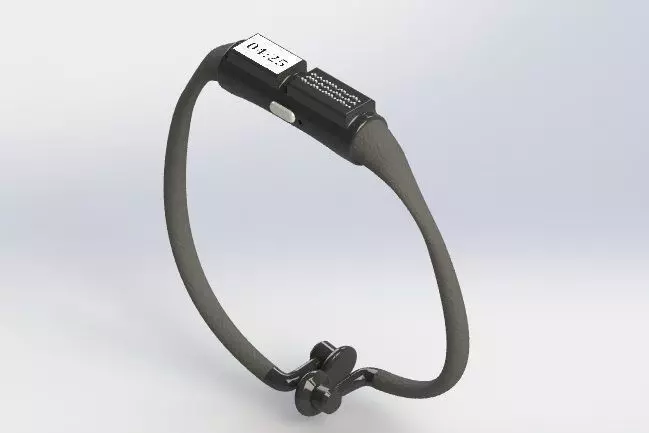 Wristwatch cum Earphone 3D print model_0