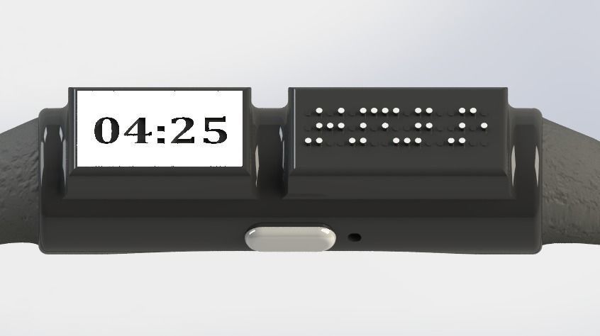 Wristwatch cum Earphone 3D print model_2
