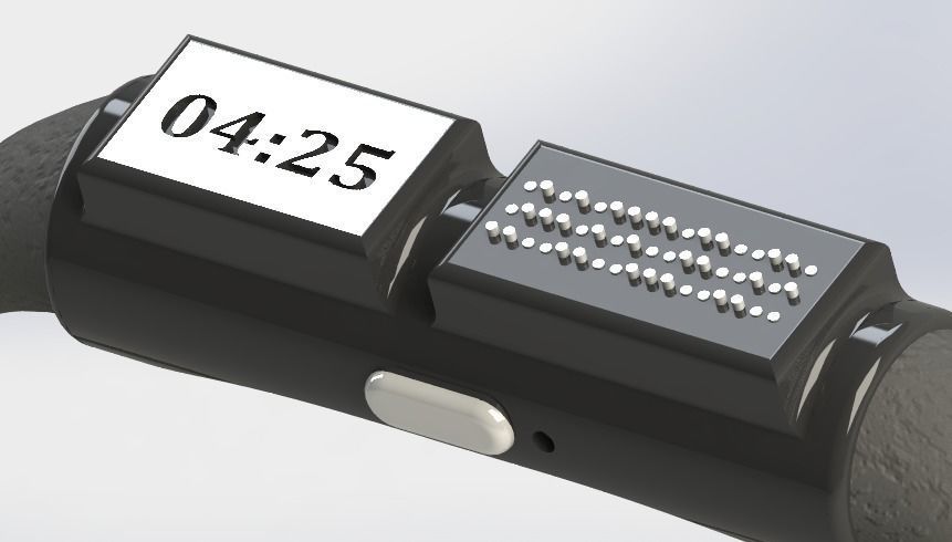 Wristwatch cum Earphone 3D print model_1