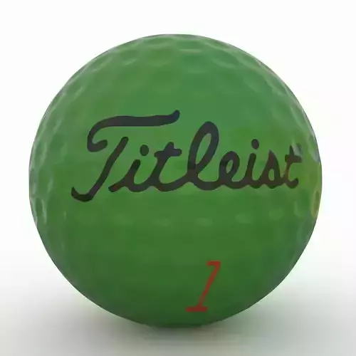 Gilf Ball Green Low-poly 3D model