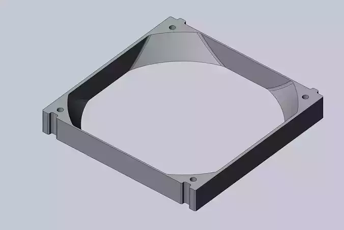 120mm Cooling Fan Extender For PC Watercooling 3D print model