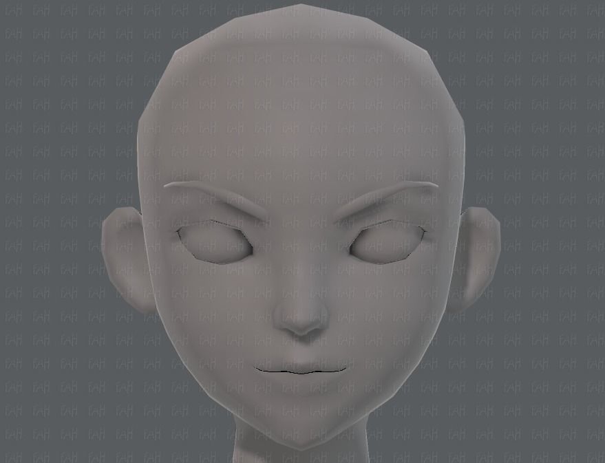 Base mesh boy character V10 Low-poly 3D model_35