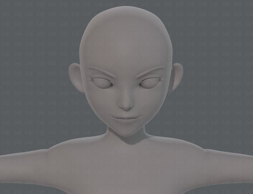 Base mesh boy character V10 Low-poly 3D model_41