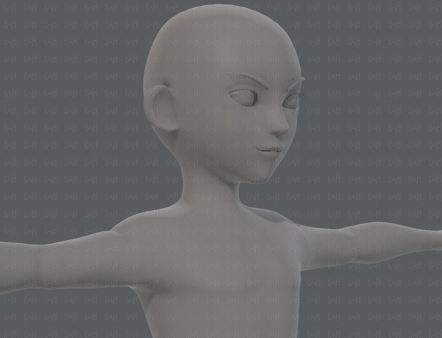 Base mesh boy character V10 Low-poly 3D model_18