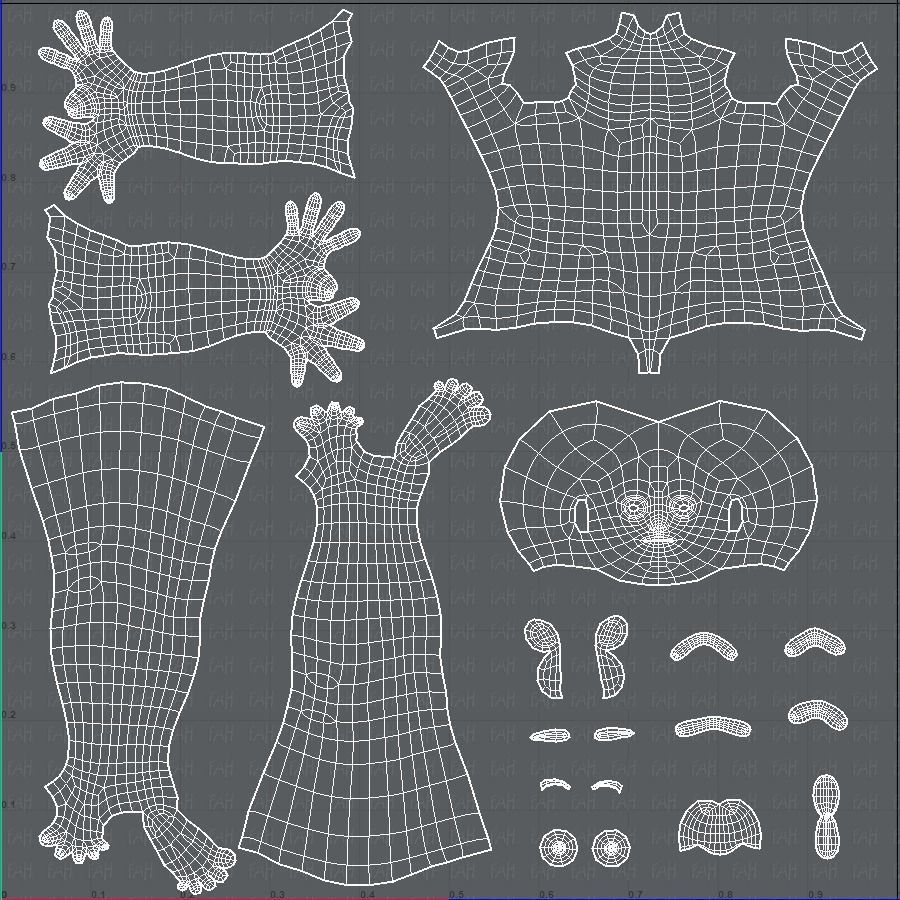 Base mesh boy character V10 Low-poly 3D model_45