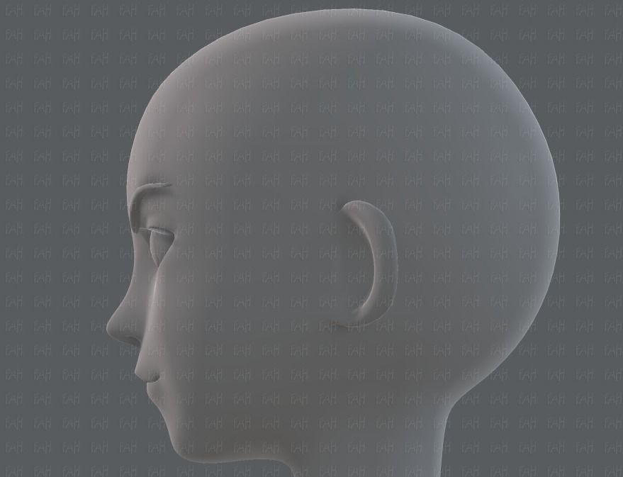 Base mesh boy character V10 Low-poly 3D model_39