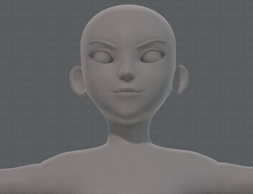 Base mesh boy character V10 Low-poly 3D model_43