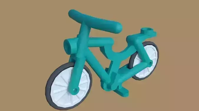 lego bicycle Free 3D model