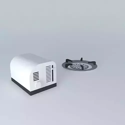 Cooker toaster Free 3D model