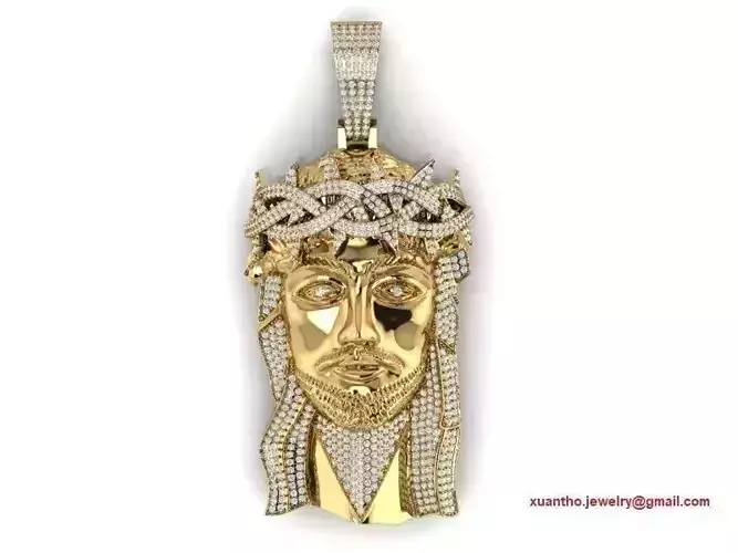 Jesus head pendant