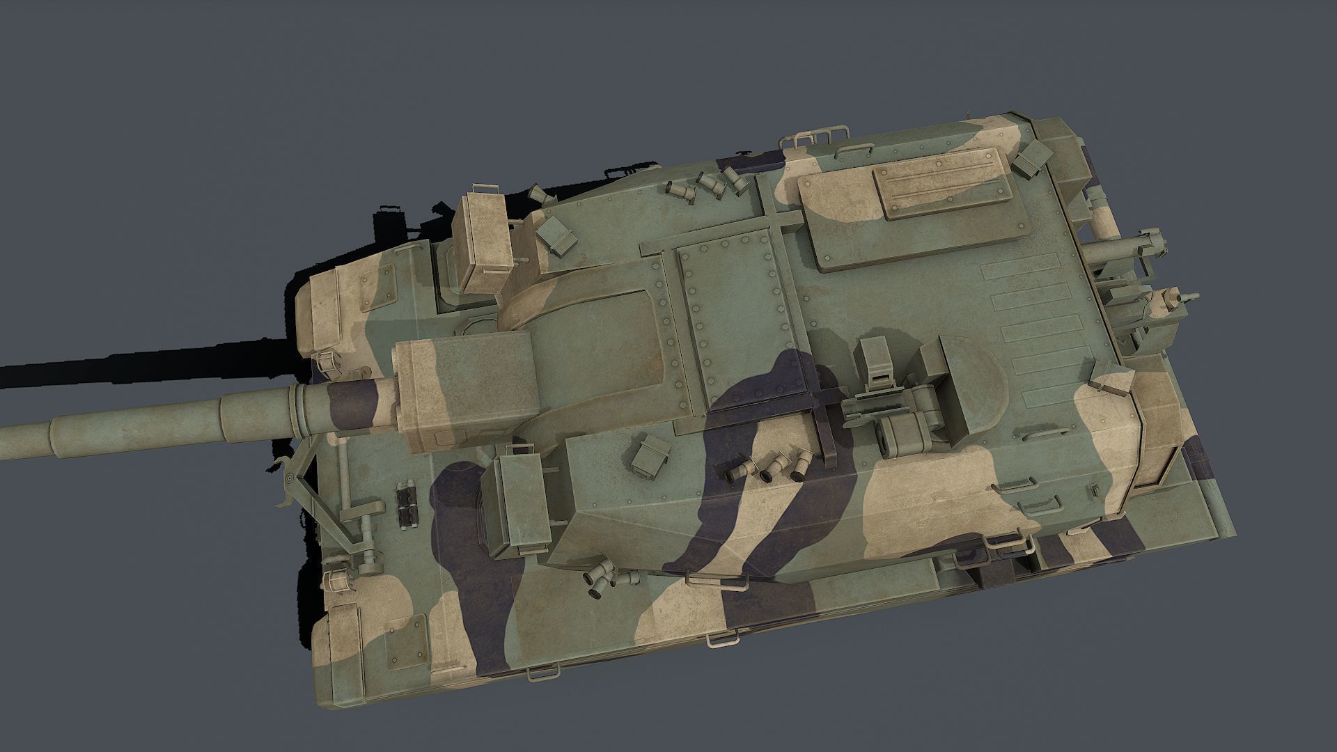 Koalitsiya-SV  2S35  Low-poly 3D model_5