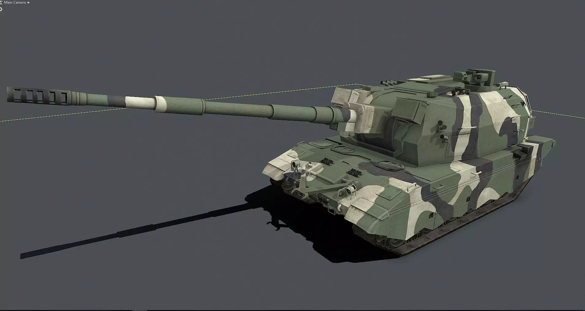 Koalitsiya-SV  2S35  Low-poly 3D model_0
