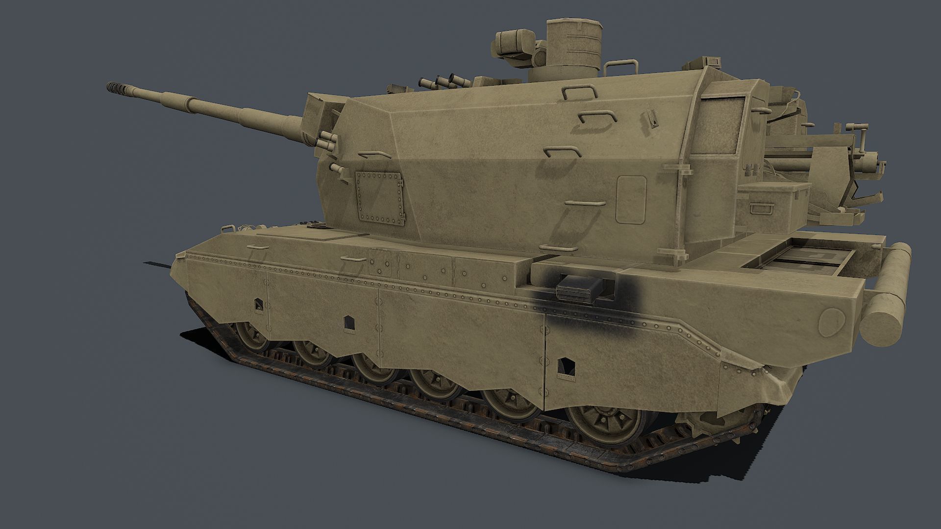 Koalitsiya-SV  2S35  Low-poly 3D model_20